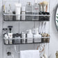 Wall-Mounted Triangle Storagex Rack Bathroom Shelf With Towel Bar Hooks Organizer For Bath Household Items Bathroom Accessories