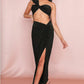NewAsia Sexy Crop Top Side Split Long Skirts