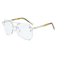 Anti-blue Glasses Rimless Flat Glasses Men