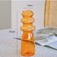 Transparent Glass Vase Colorful Small Vase Decoration Ornaments
