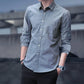 Men's Shirts Slim Fit Casual Long Sleeve Shirts Business Men
