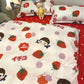 Three-Piece Set Of Single Bed Sheets In Student Dormitory
