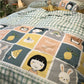 Three-Piece Set Of Single Bed Sheets In Student Dormitory