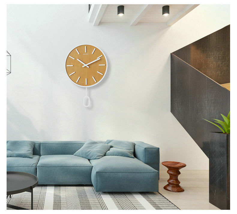 Clock Low Noise Wall Watch Living Room Shop Wall Clock Clock Simple Clock