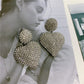 Love Earrings Women Long Earrings Large Silver Needle Earrings Women