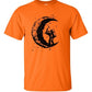 Digging The Moon Print Casual Mens O-neck T Shirts Fashion Men's Tops Men T-shirt Short Sleeve Men Tshirt