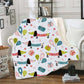 Digital Printed Blanket Nap Blanket Air Conditioning Blanket Lazy Blanket Dachshund Series
