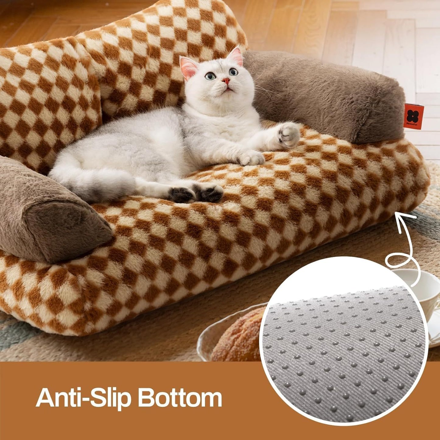 MEWOOFUN Cat Bed For Indoor Cats