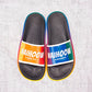 Rainbow plastic slippers women