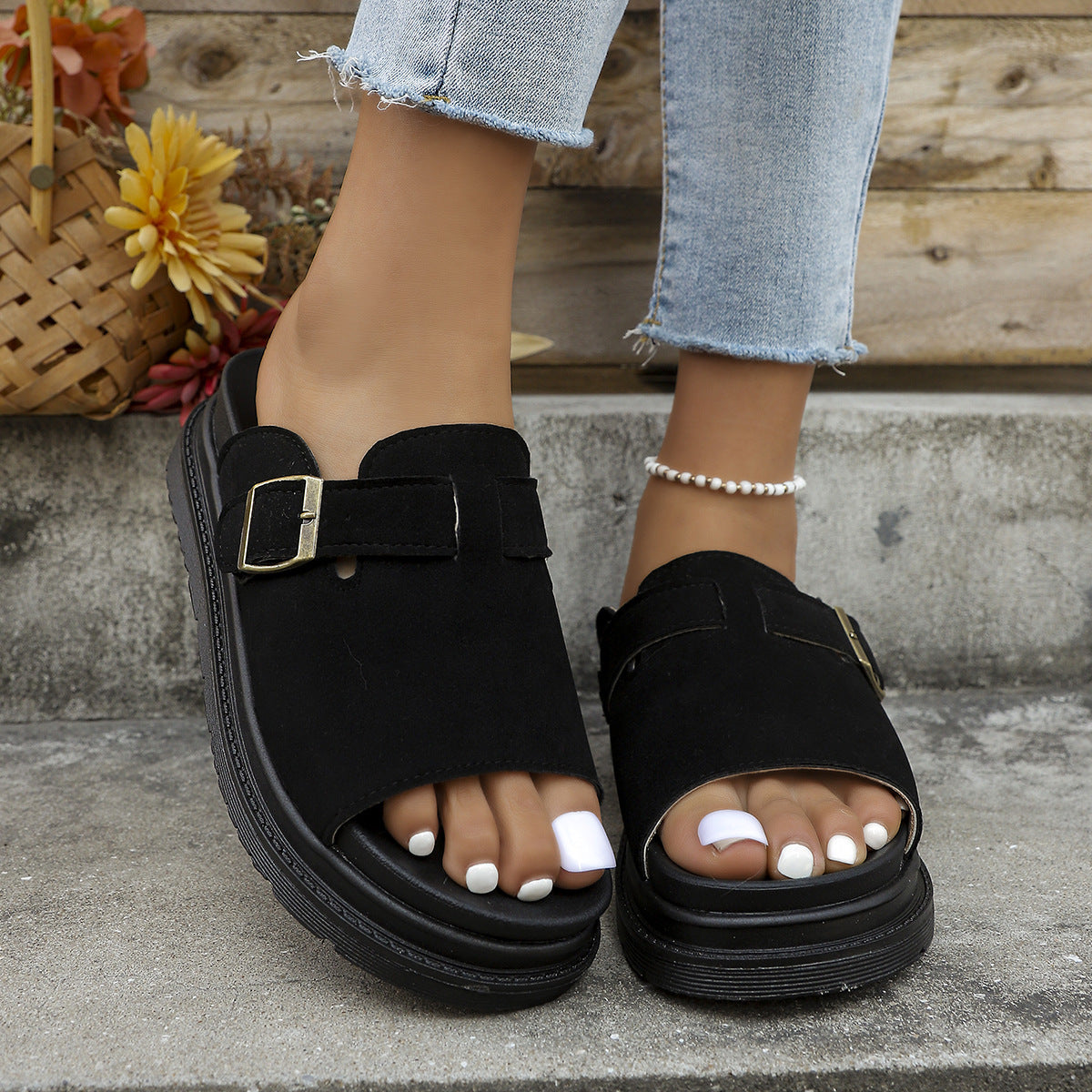 Women’s Summer Buckle Flats