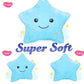 Twinkle Star Plush Pillow, LED Night Light Glowing Cushions, Creative Stuffed Toys Birthday Christmas Gifts For Kids Toddlers, Blue