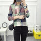 asual Plaid Women Blouses Kimono Vintage Linen Cotton Long Sleeve Blouse Female Shirts Tops