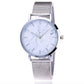 Vansvar fashion brand silver and gold mesh band  wristwatch