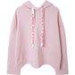 Long sleeve pullover hooded collar top