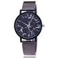 Vansvar fashion brand silver and gold mesh band  wristwatch