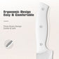 15 Pieces Of White Carbon Steel Blade Kitchen Knife Set, Equipped With A Genuine Wooden Frame, Internal Sharpener, And Kitchen Scissors