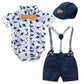 Baby Boy Summer New Short Sleeved Kazakhstan Shorts Suit Boy