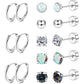 Jstyle Surgical Steel Earrings for Sensitive Ears