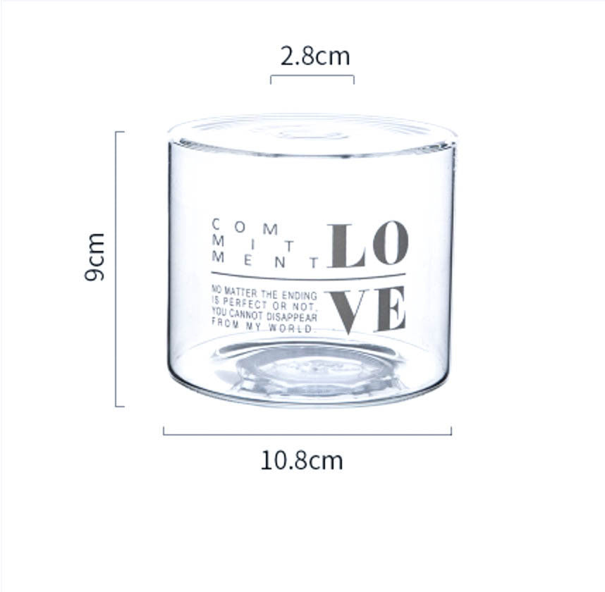 Glass Handle Vase Flower Arrangement Dried Vase