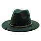 Broad-brimmed Hat Fashion Flat Brim Top Hat Men Women