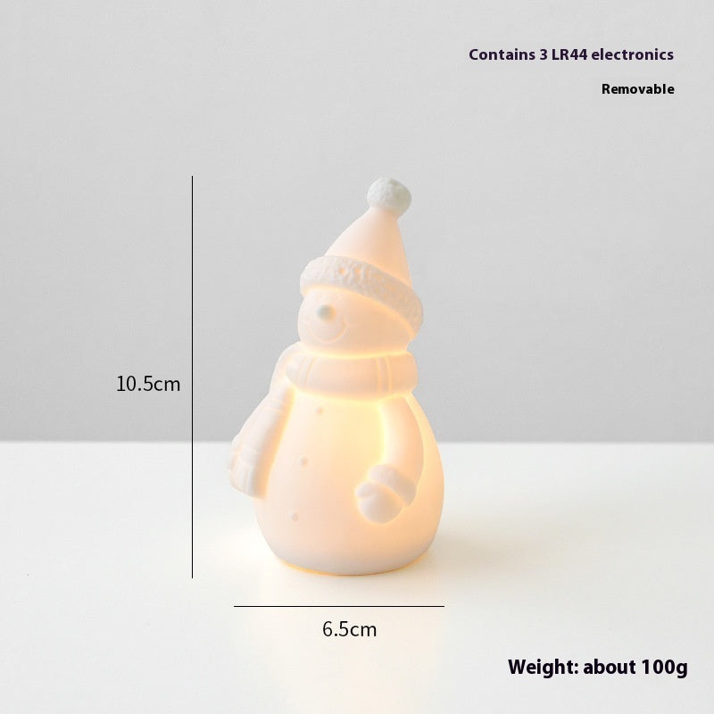 Ceramic Christmas Tree Desktop Decoration Luminous