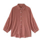 Blouses Shirts Women Loose Large Size M-4XL Plaid All-match
