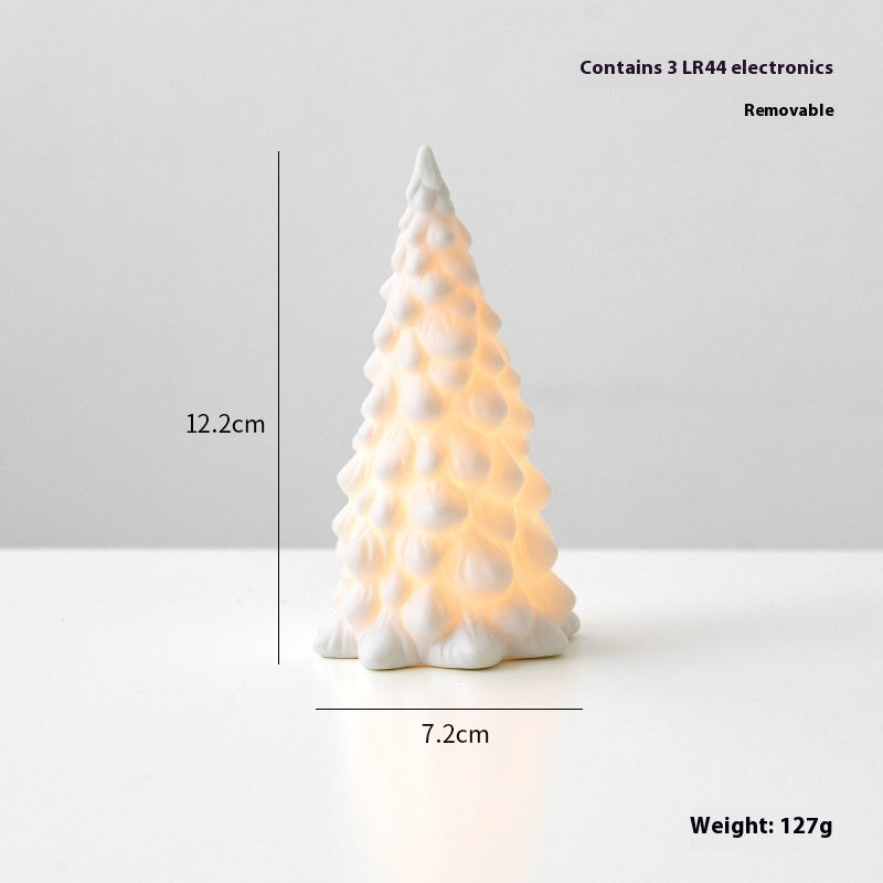 Ceramic Christmas Tree Desktop Decoration Luminous