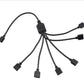 Automobile and motorcycle modified universal one for six LED remote control lights RGB atmosphere lights decorative lights atmosphere lights car decoration