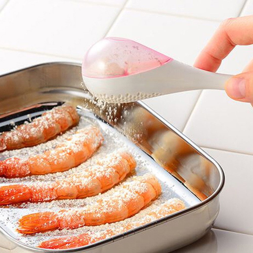Hollow small hole long handle spoon salt and pepper Seasoning Box Case spice sets for kitchen cruet sprinkle evenly