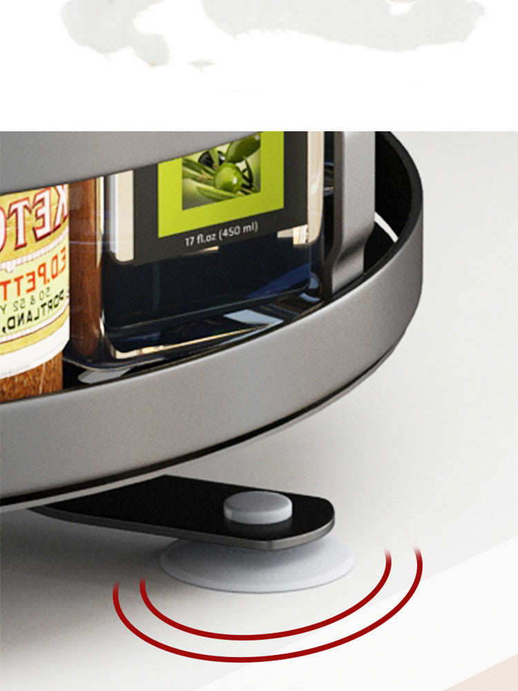 Rotatable kitchen seasoning rack