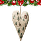 Heart-shaped Embroidery Christmas Decorative Pendant