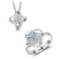 925 Sterling Silver Necklace For Women Forever Heart AAA Zircon Mosaic Necklaces & Pendants Gift