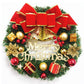 Christmas Wreath Clover Wreath Natural Pine Decorative Christmas Garland with Frost