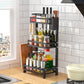 Stainless Steel Kitchen Rack Thickened Seasoning Rack Multi Layer Kitchen Seasoning Storage Rack