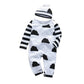 Baby boy cartoon long-sleeved jumpsuit cap