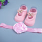 New Baby Girl Socks Headband Gift Box