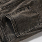 Pleated Loose Denim Trousers Men