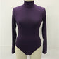 Best selling women 12 color long sleeve high collar slim Slim jumpsuit winter