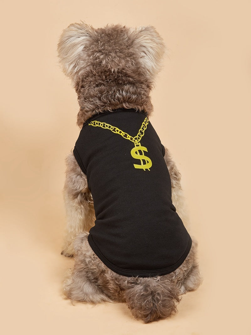 Thin Summer Dog Vest Necklace Dog Pet Clothes