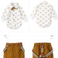 Baby Boy Gentleman Dress Infant Long-sleeved Trousers Triangle Rompers Suit
