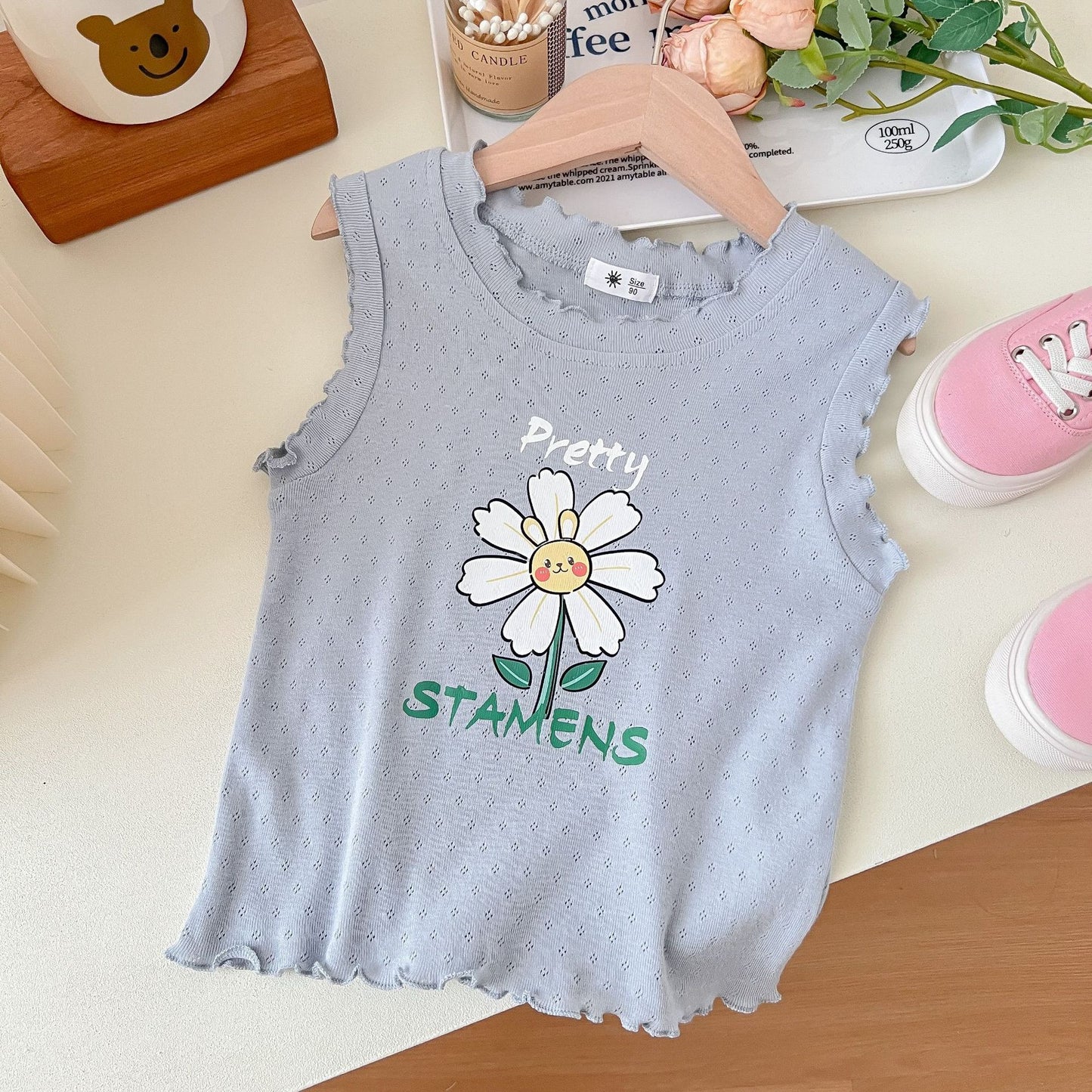 Girls' Korean Style Cartoon Top Outerwear
