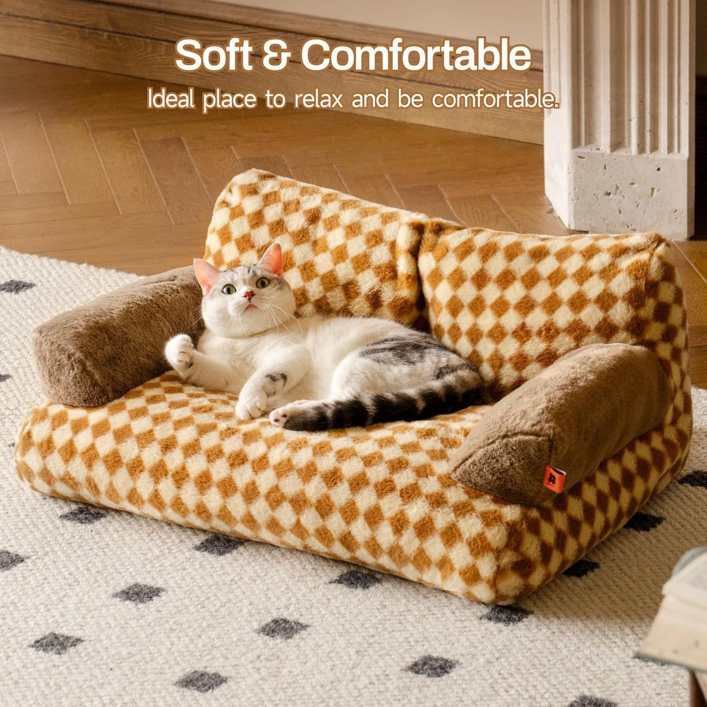 MEWOOFUN Cat Bed For Indoor Cats