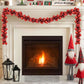 Christmas bauble garland 186 cm polystyrene   Christmas bauble garland 186