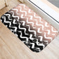 Striped Non-slip Mat Decorative Carpet Kitchen Mat