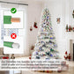 Illuminated Christmas Tree For Home Living Room Festive Decoration