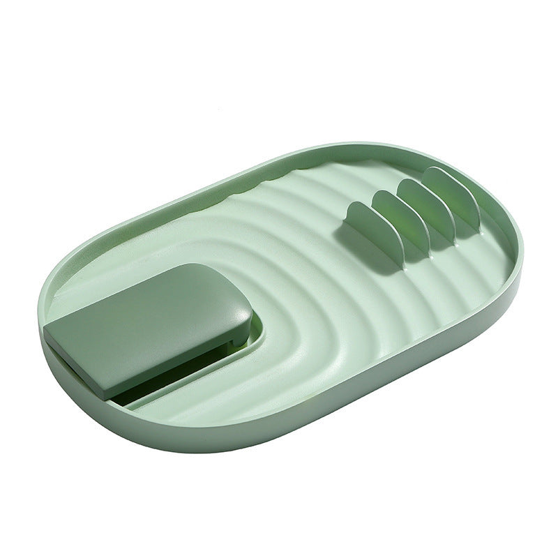 Kitchen Spatula Pot Lid Rack Storage Rack