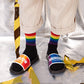 Rainbow plastic slippers women