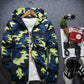 Covrlge Men Jacket Fashion Spring Men Brand Camouflage Jackets Casual Mens Coat Men's Hooded Luminous Zipper Coats MWJ011