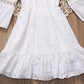 Girls strapless hollow dress