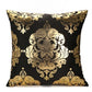 Elegant White and Gold Decorative Pillow Covers